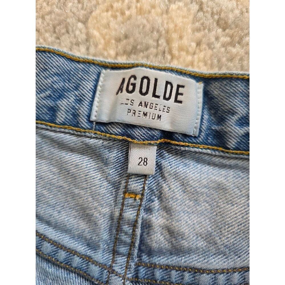 AGOLDE Parker Vintage Cut Off Short in Swapmeet 28 $148 - Picture 9 of 11